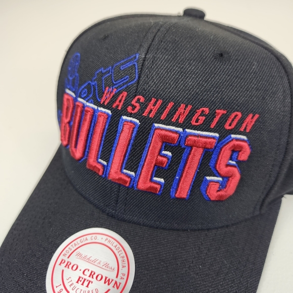 Washington Bullets NBA Draft 1996 Shadow Mitchell & Ness Hat Snapback Cap - Picture 2 of 9